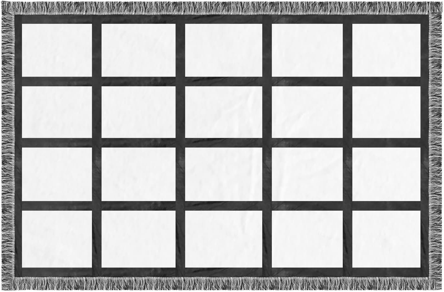 78 x 60 Sublimation Blank Throw Blankets for Heat Press (White-20 X Panel)