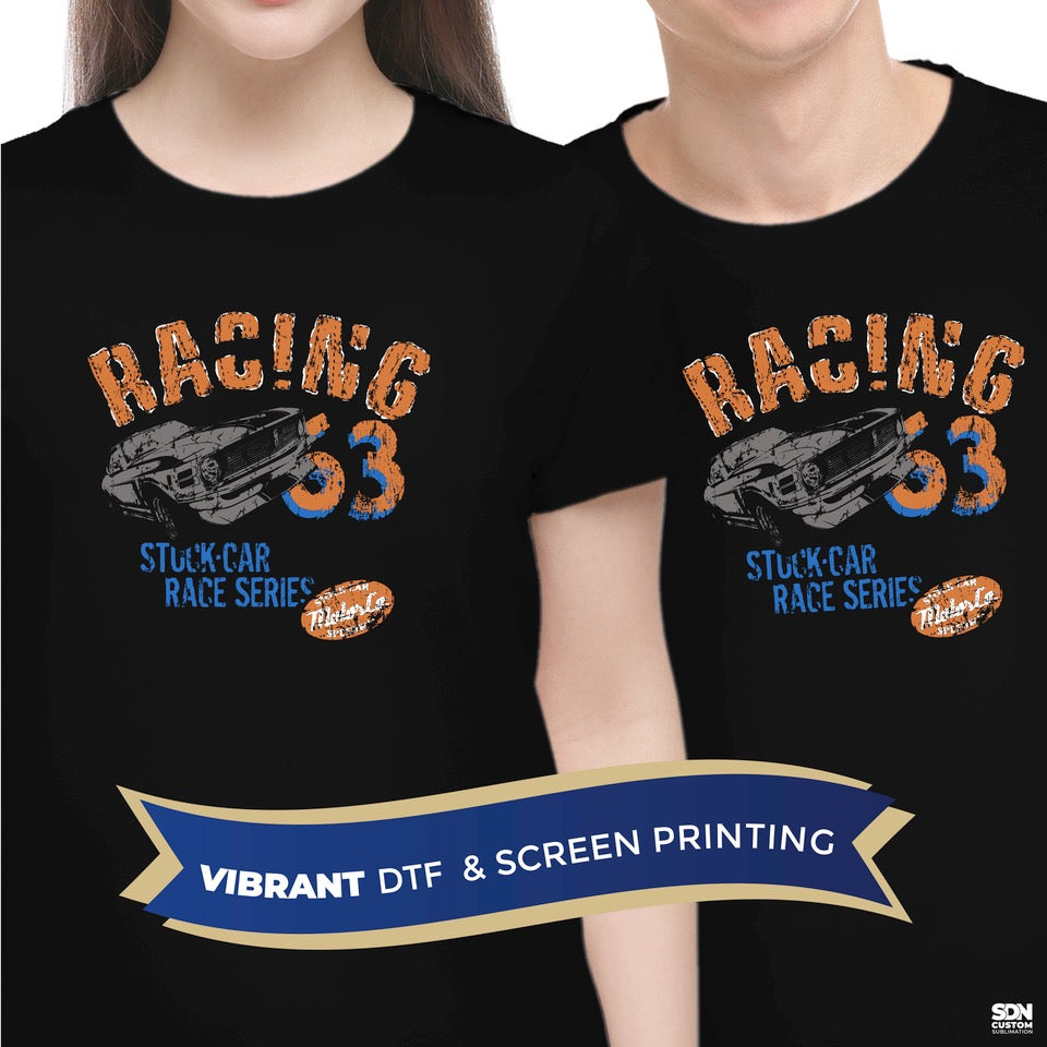5 Pack-Adult T-Shirts Black Super Soft (95% Polyester-5% Spandex) -
