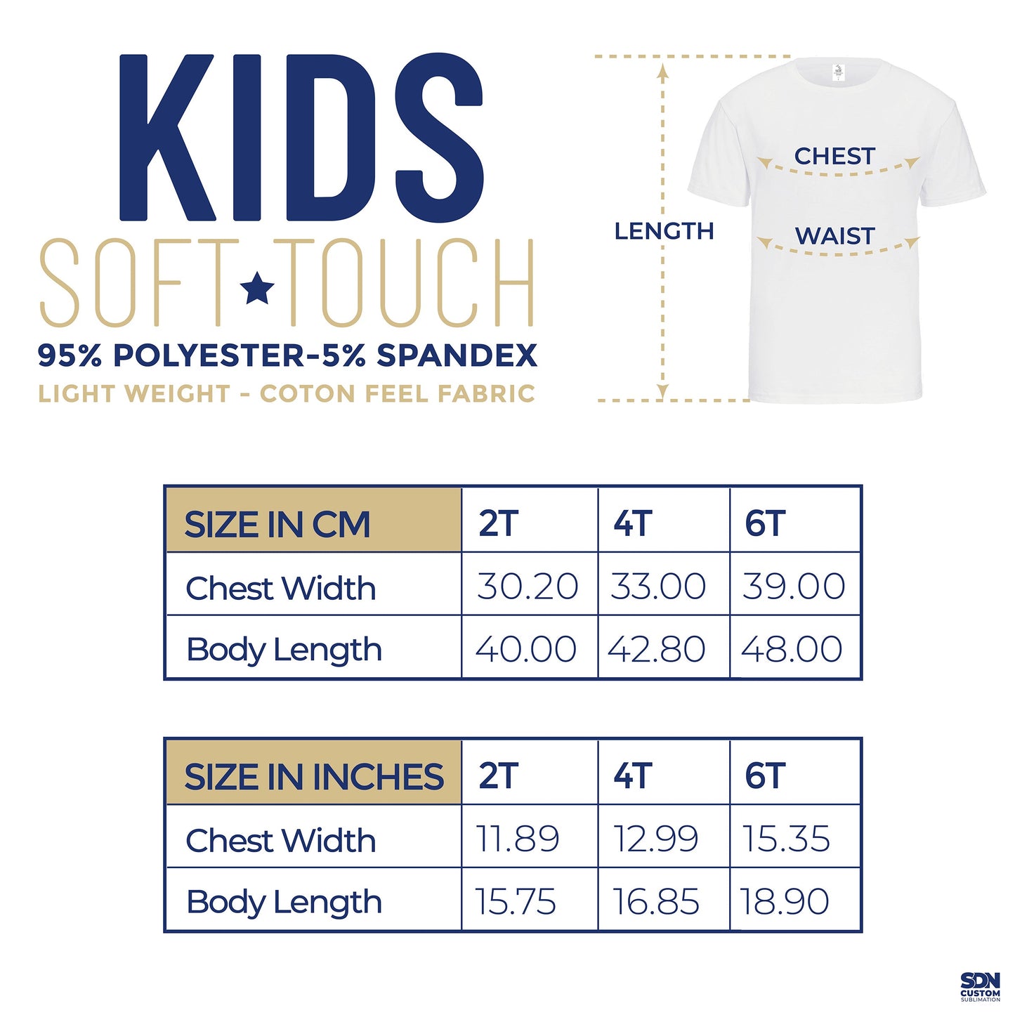 SDN Sublimation kids tshirts grey 5 pack