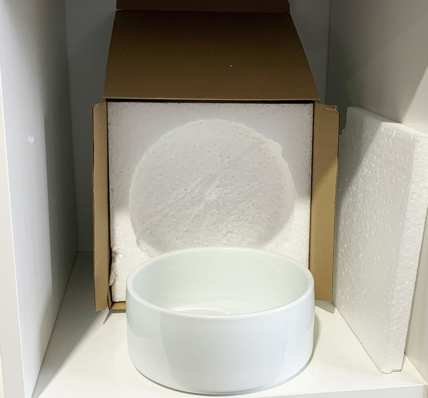 Small Sublimation Pet bowl 4.9 x 2.8 inches with AAA Coating - | Reinforced Styrofoam Packaging" (a9)
