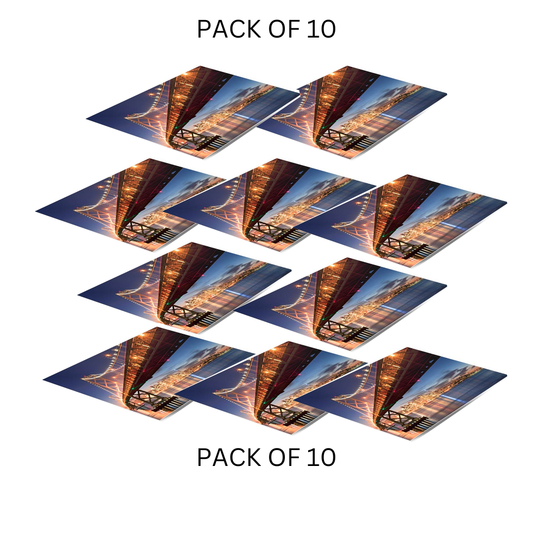 SDN Sublimation Pack of 10- 11.8x15.7 inch Sublimation Blanks Aluminum Metal Board (WITH HOLE)