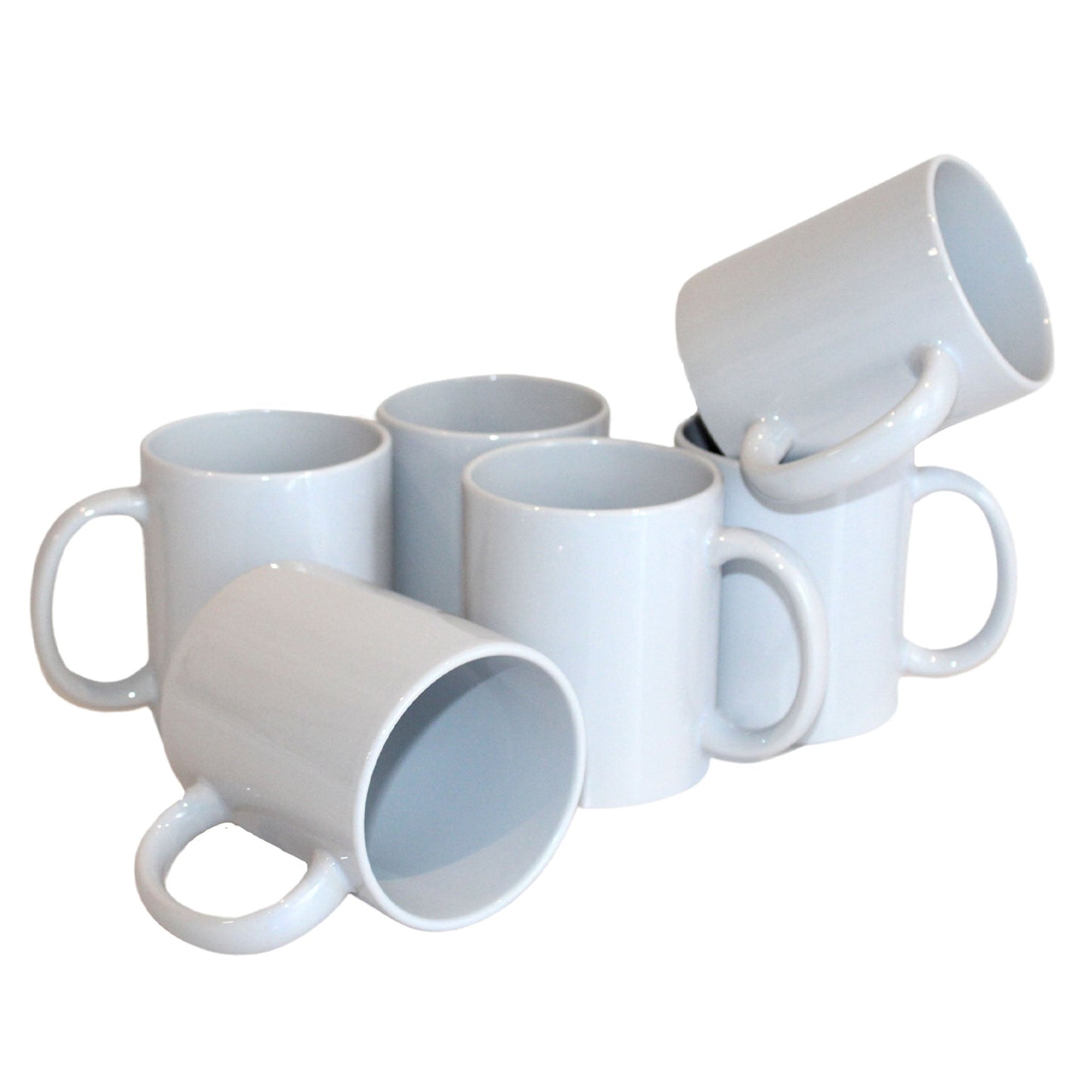-White 11 oz Sublimation Mugs with AAA Coating - Box of6 | Reinforced Styrofoam Packaging"