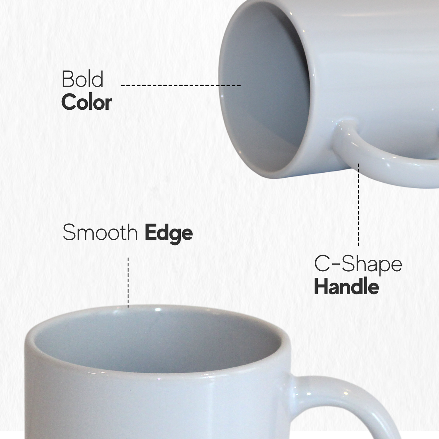 -White 11 oz Sublimation Mugs with AAA Coating - | Reinforced Styrofoam Packaging"