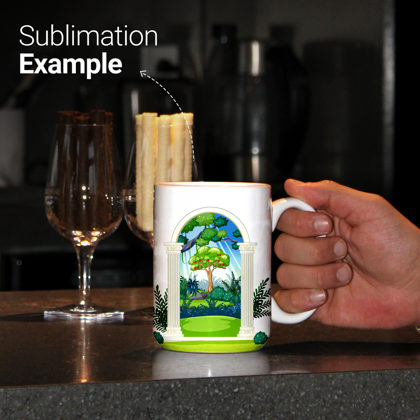 SDN SUBLIMATION 15oz white mugs
