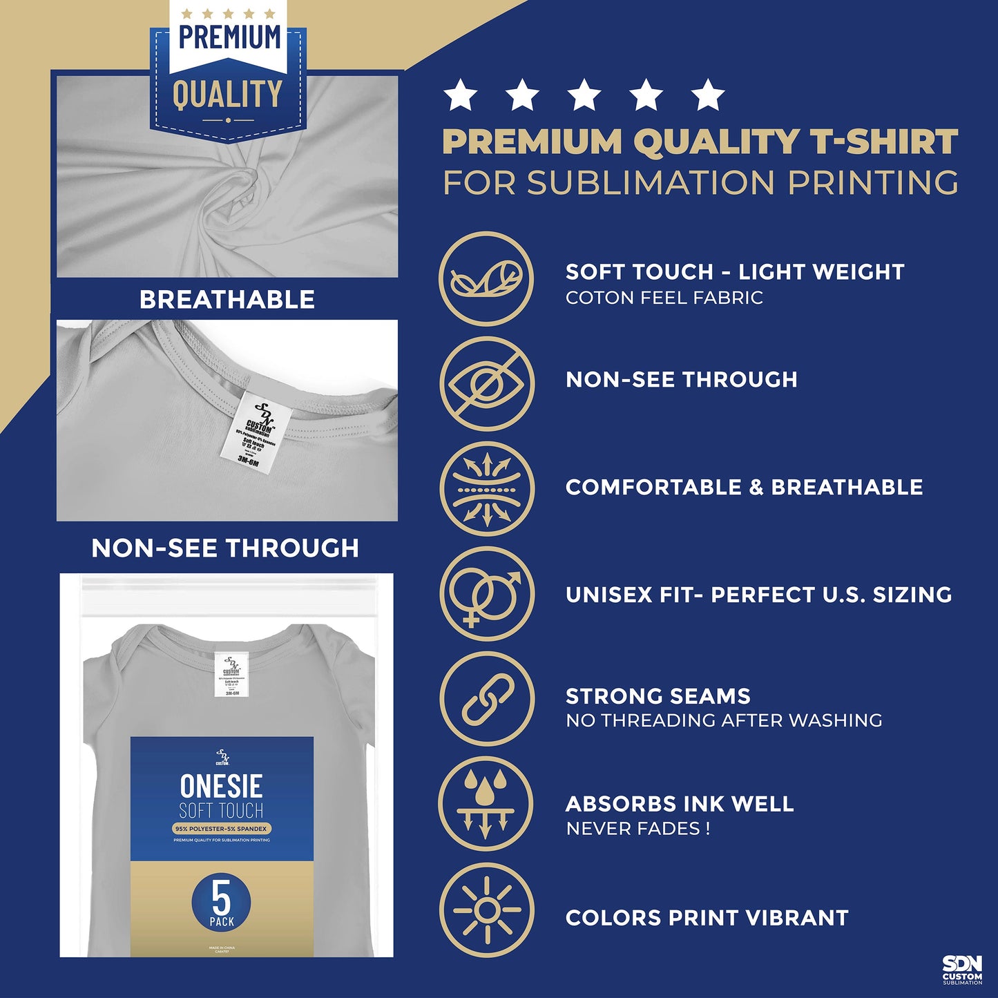sublimation onesie blanks