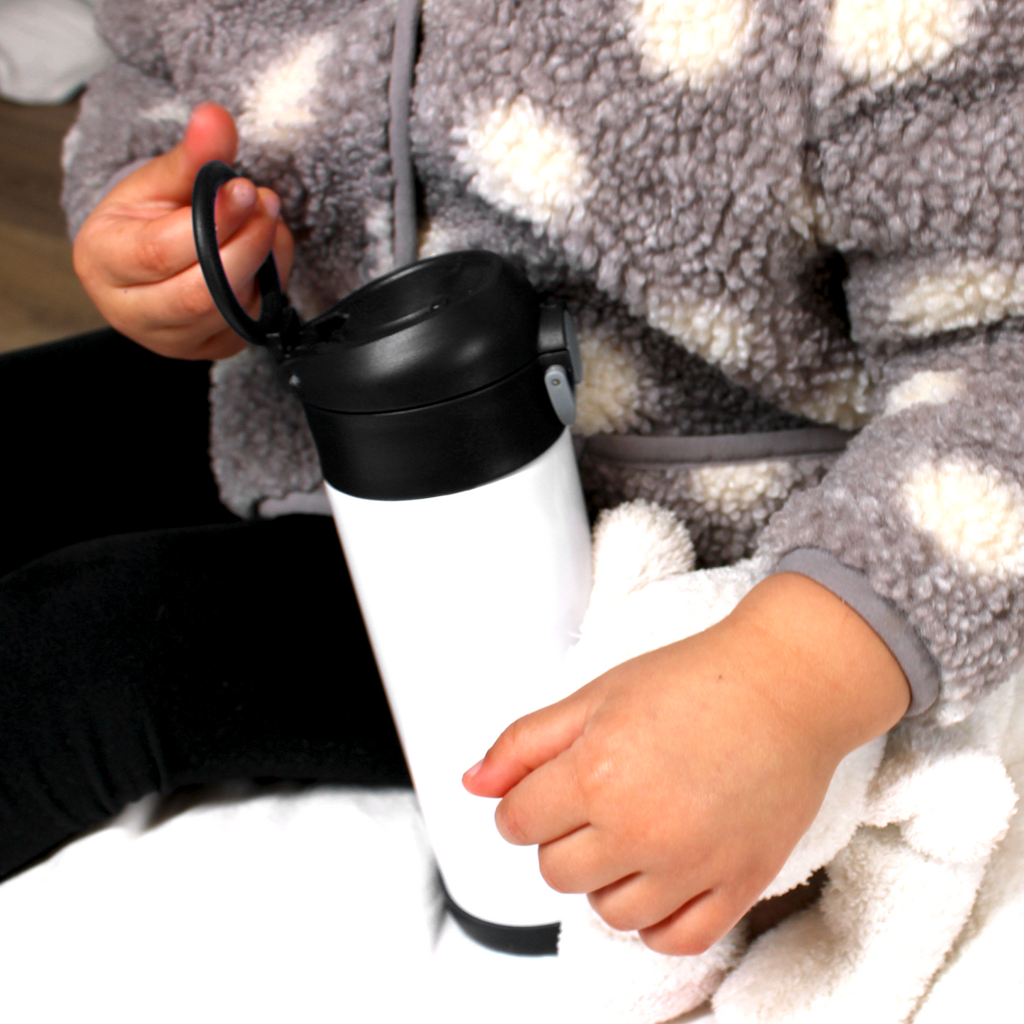 SDN SULIMATION Kids Water Bottle, 350ml BLACK