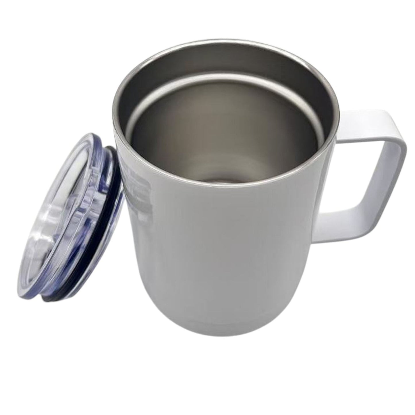 12oz sublimation stainless steel (Double insulated hot- cold 8 hours) mug white color