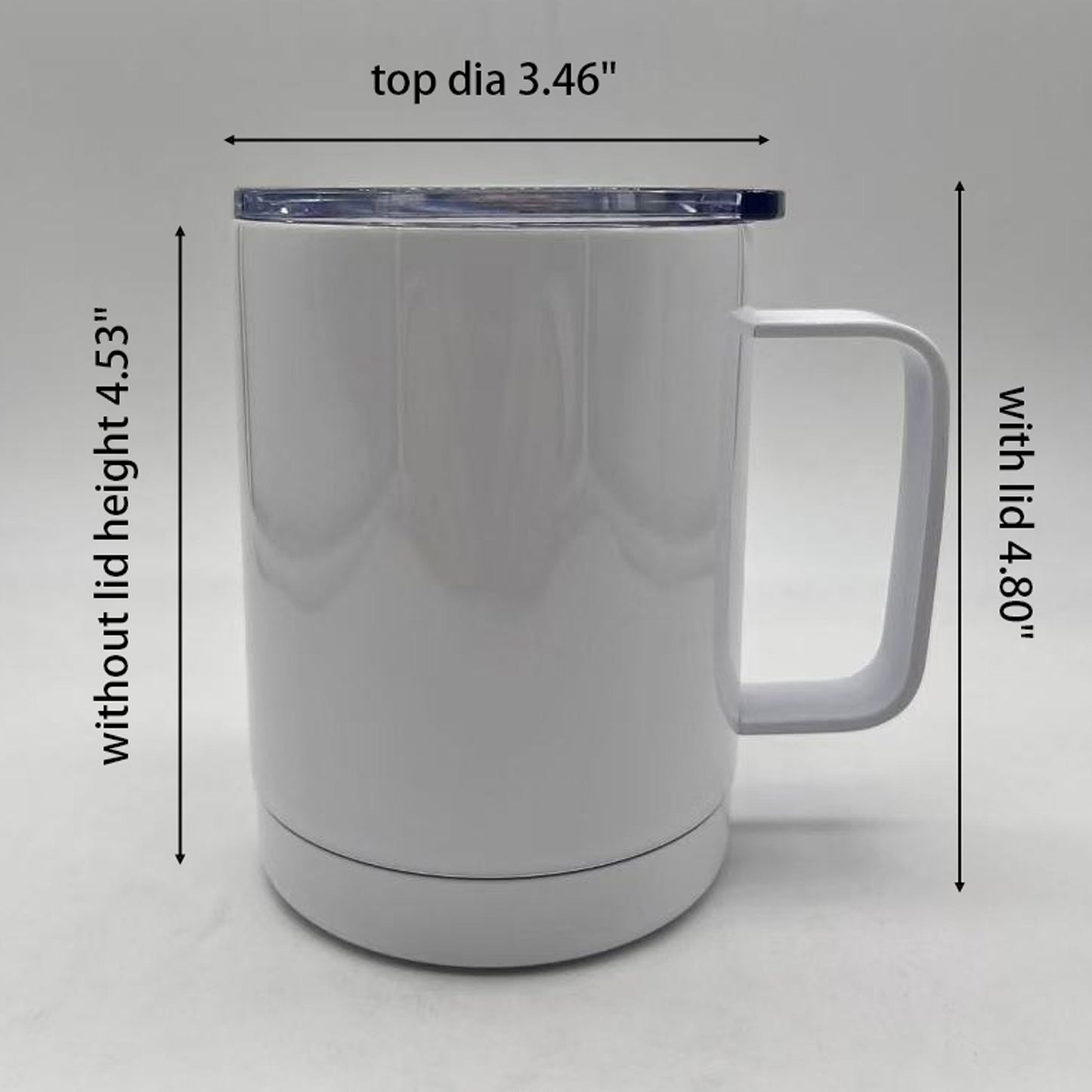 12oz sublimation stainless steel (Double insulated hot- cold 8 hours) mug white color
