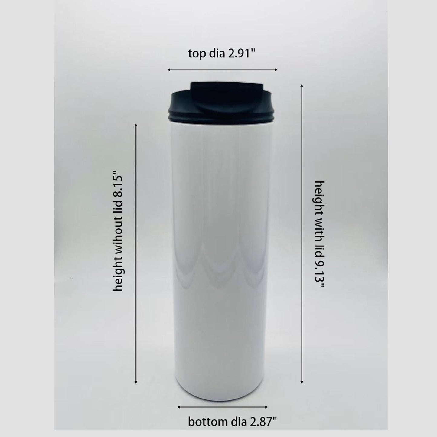 20oz stainless steel (Double insulated hot- cold 8 hours)tumbler with screwable lid