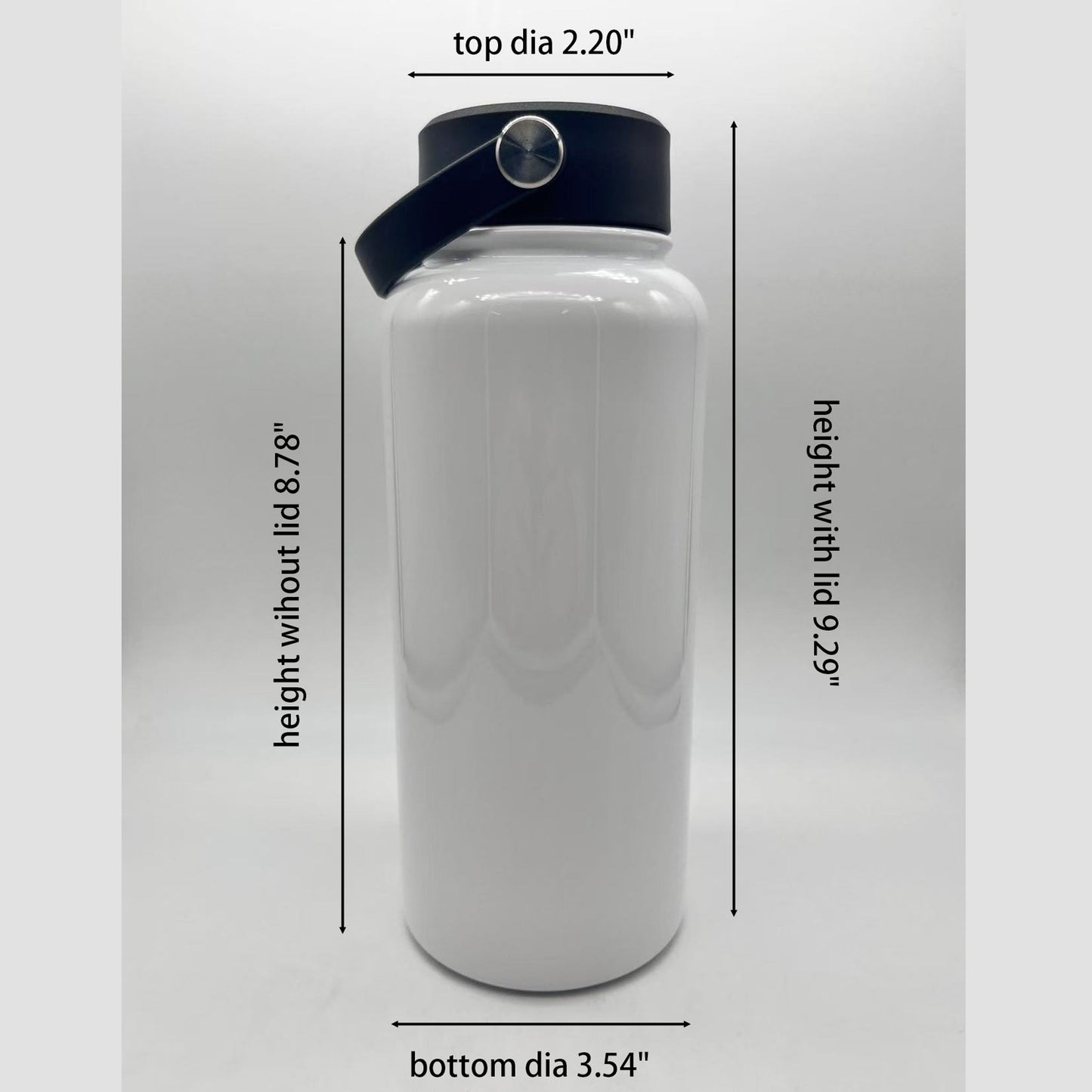 32oz stainless steel (Double insulated hot- cold 8 hours)sublimation water bottle