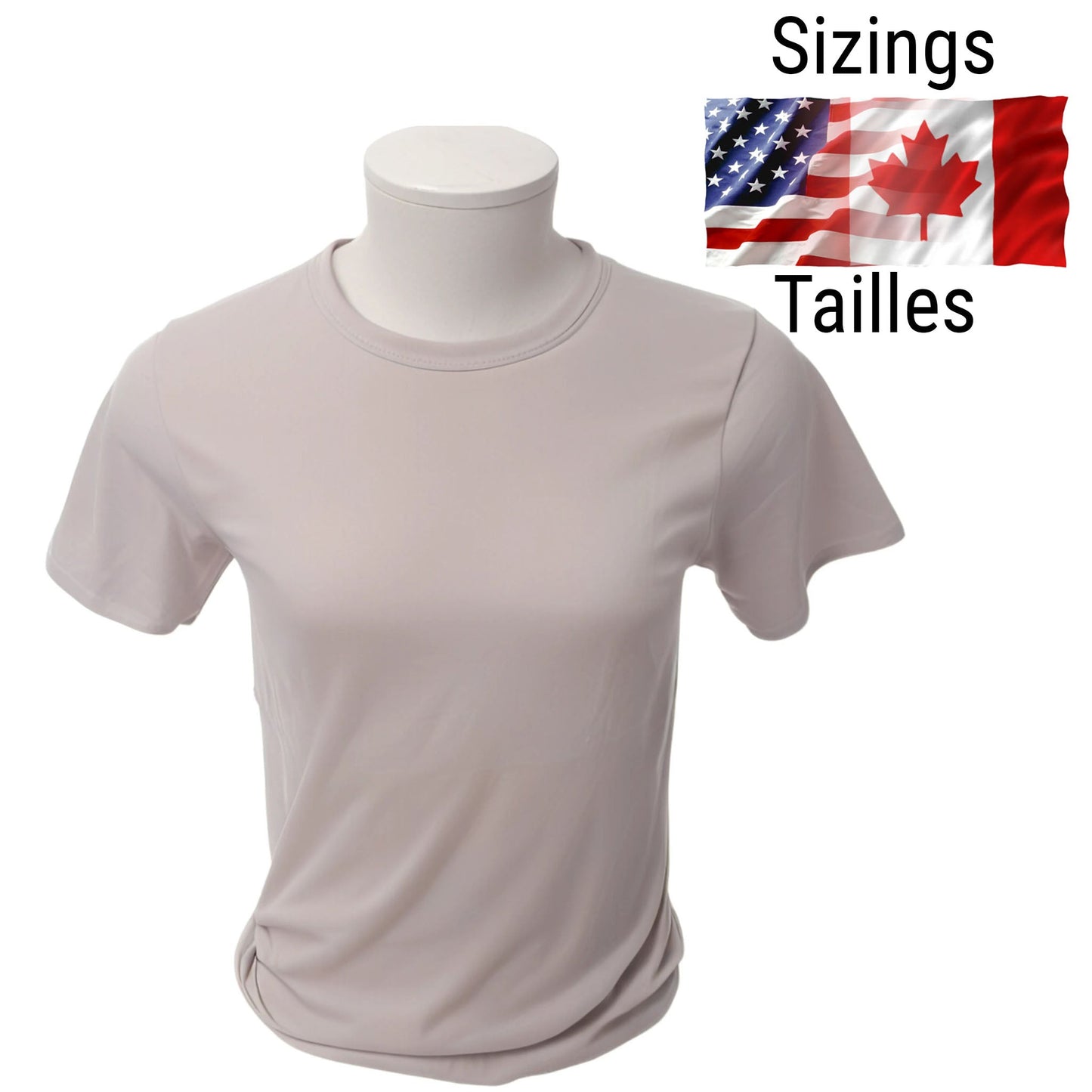 Adult SDN Sublimation t-shirts grey super soft(95% Polyester-5% spandex) UNIT