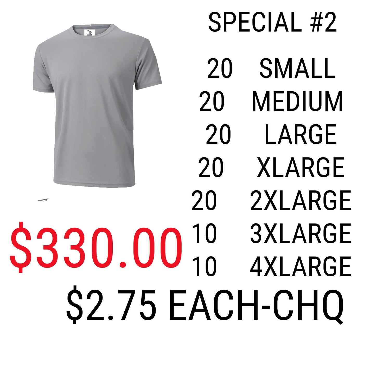 SPECIAL #2 Athletics Adult Sublimation t-shirts grey (95% Polyester-5% spandex)