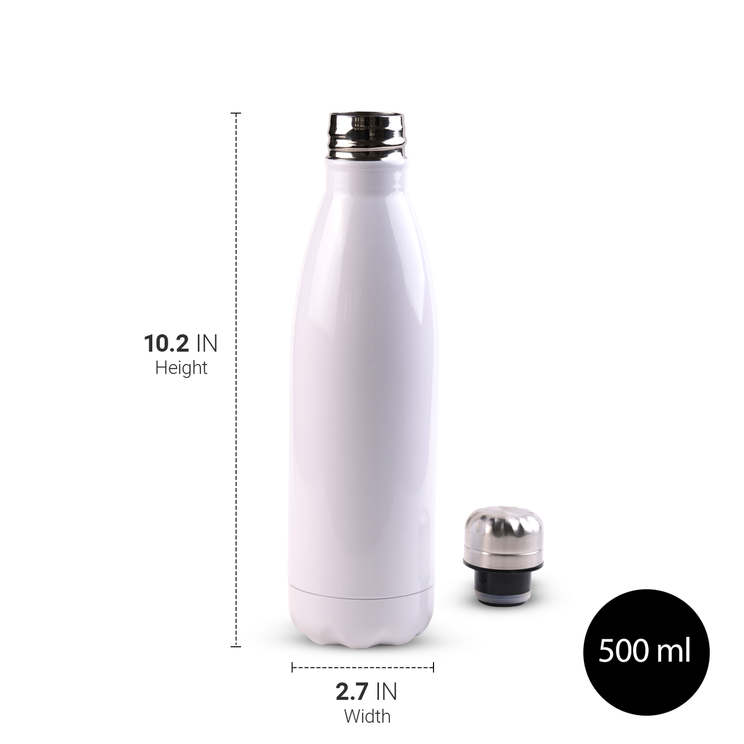 17oz (500ml)Sublimation Blank Stainless Steel (Double insulated hot- cold 8 hours)Water BottleWater Bottle(unit)