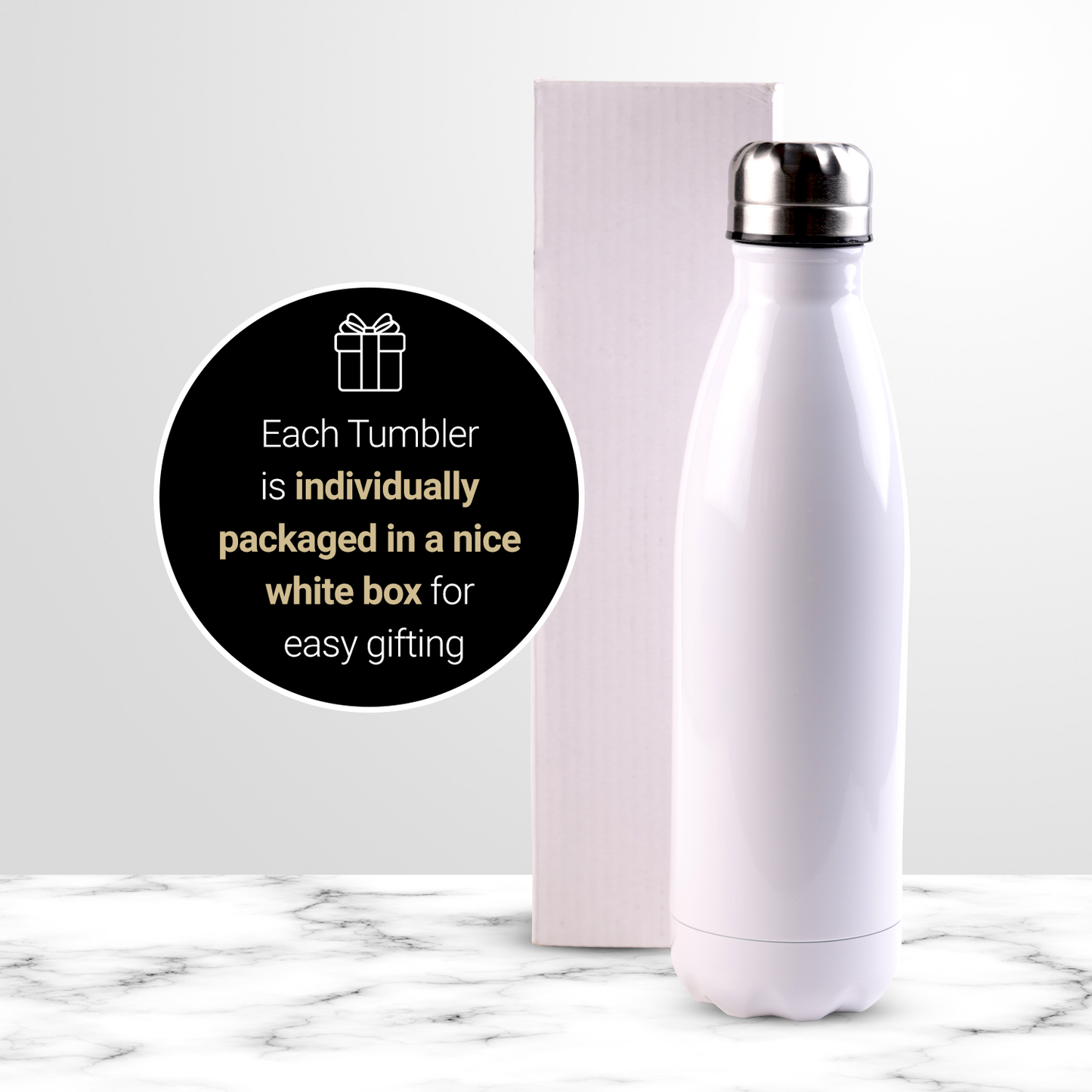 17oz (500ml)Sublimation Blank Stainless Steel (Double insulated hot- cold 8 hours)Water BottleWater Bottle(unit)