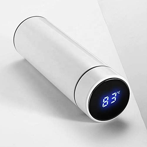 500 ml double wall stainless steel vacuum cup with temperature LED display lid,
