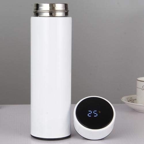 500 ml double wall stainless steel vacuum cup with temperature LED display lid,