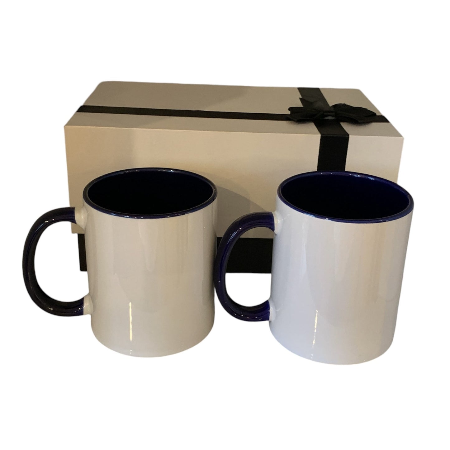 Gift boxes with 2 x 11 oz mugs inner color NAVY
