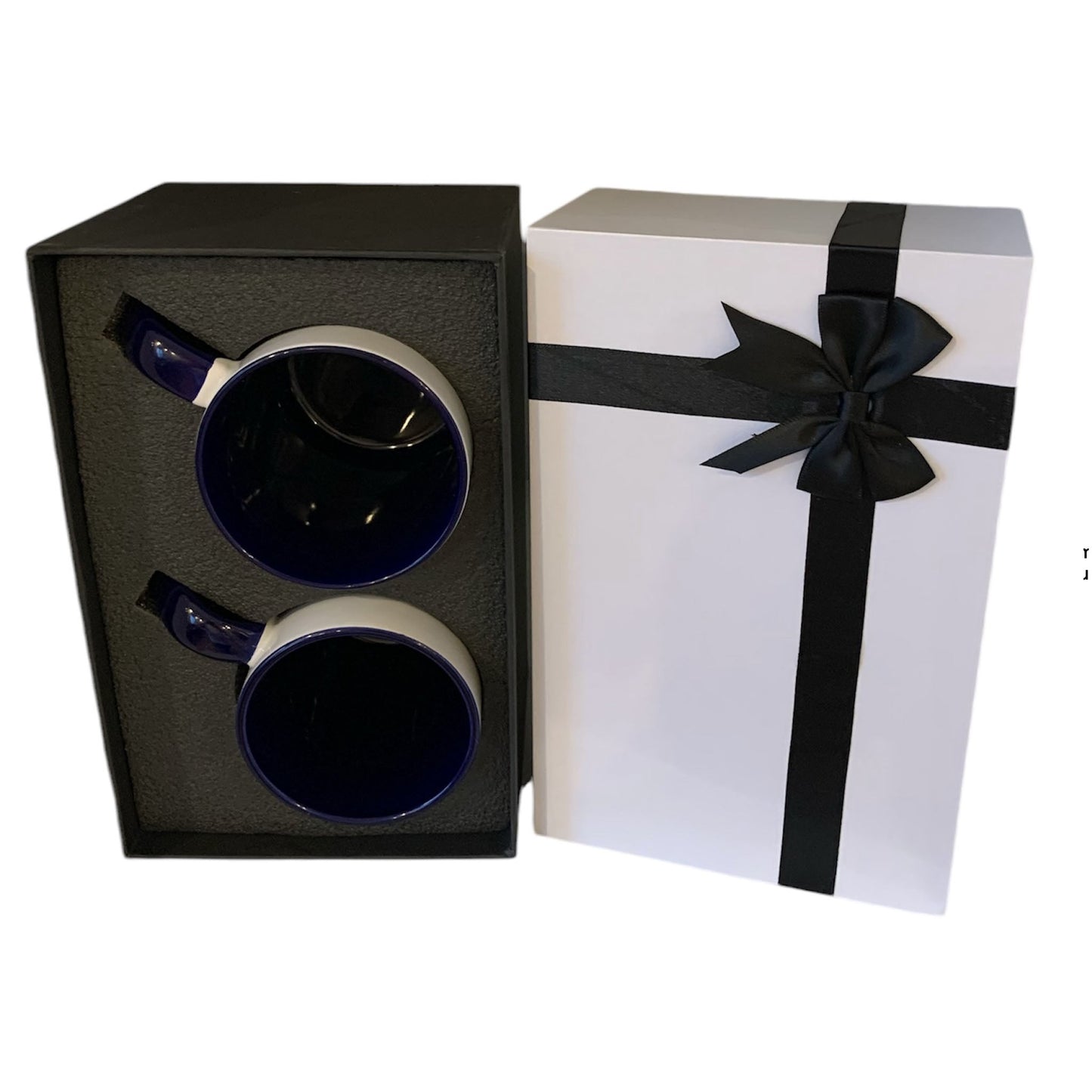 Gift boxes with 2 x 11 oz mugs inner color NAVY