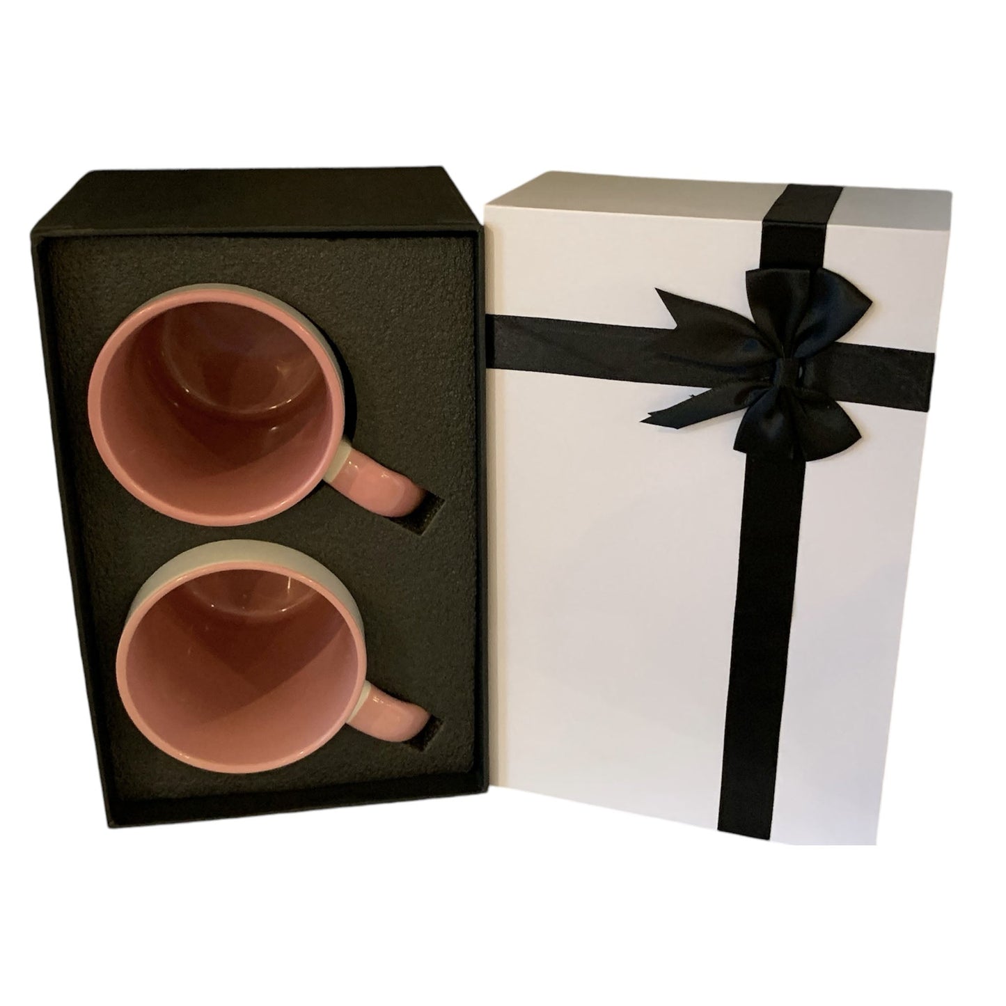 Gift boxes with 2 x 15 oz mugs inner color PINK