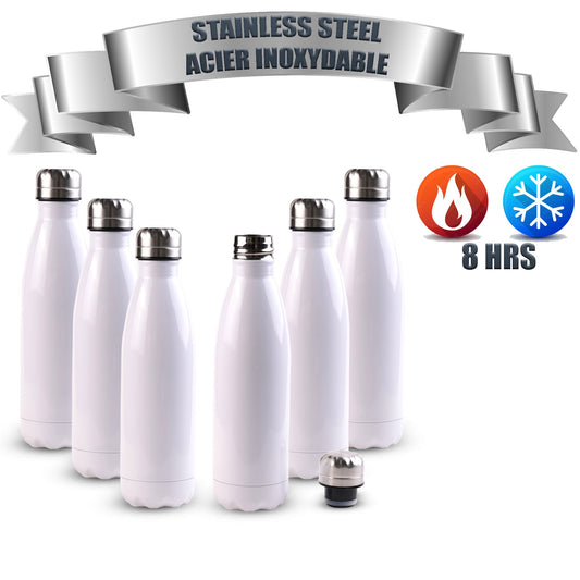 17oz (500ml)Sublimation Blank  Stainless Steel (Double insulated hot- cold 8 hours)Water Bottle