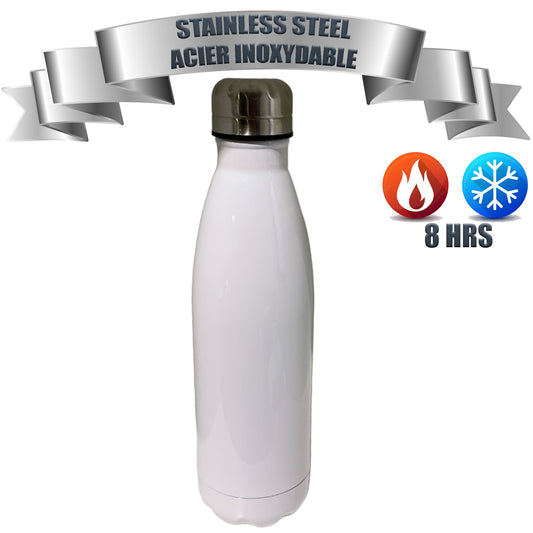 17oz (500ml)Sublimation Blank  Stainless Steel (Double insulated hot- cold 8 hours)Water BottleWater Bottle(unit)