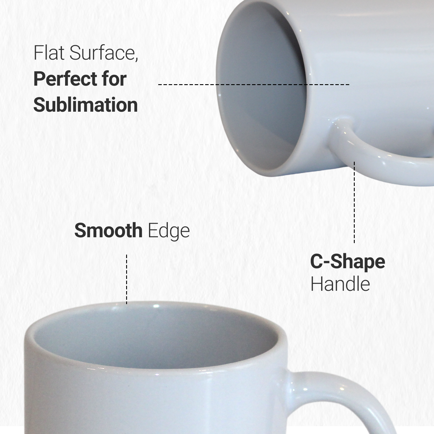 SDN SUBLIMATION 15oz white mugs 