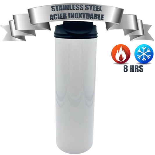 20oz stainless steel  (Double insulated hot- cold 8 hours)tumbler with screwable lid