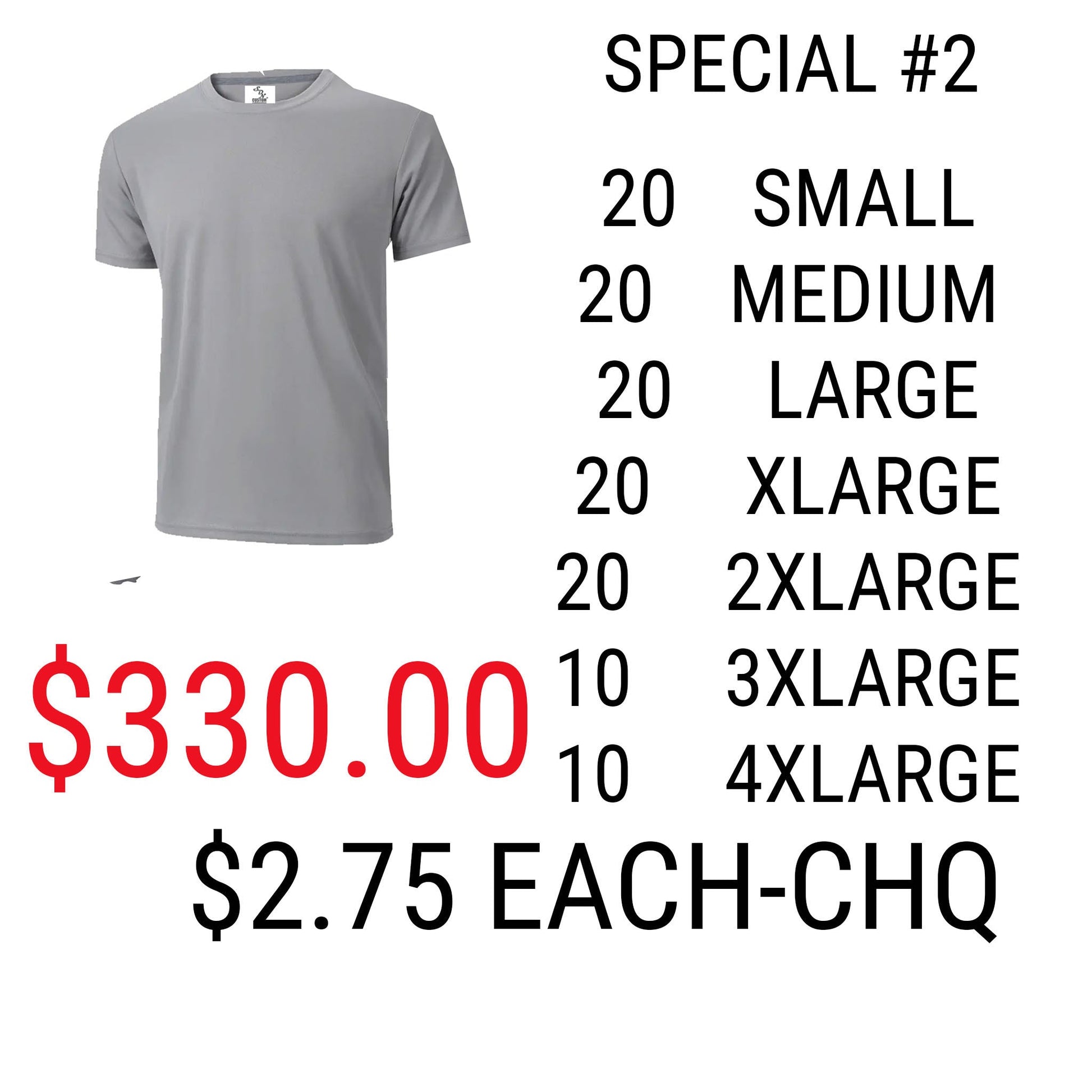 SPECIAL #2 Athletics Adult Sublimation t-shirts grey  (95% Polyester-5% spandex)