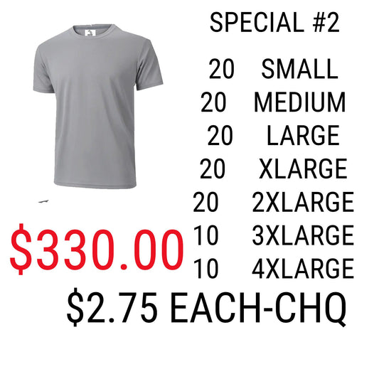 SPECIAL #2 Athletics Adult Sublimation t-shirts grey  (95% Polyester-5% spandex)