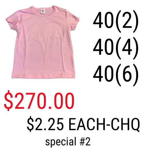 Special #2 ATHLETIC SPORT Kids Sublimation T-Shirts Pink (95% Polyester-5% Spandex) Super Soft Cotton Feel )(g13,14)